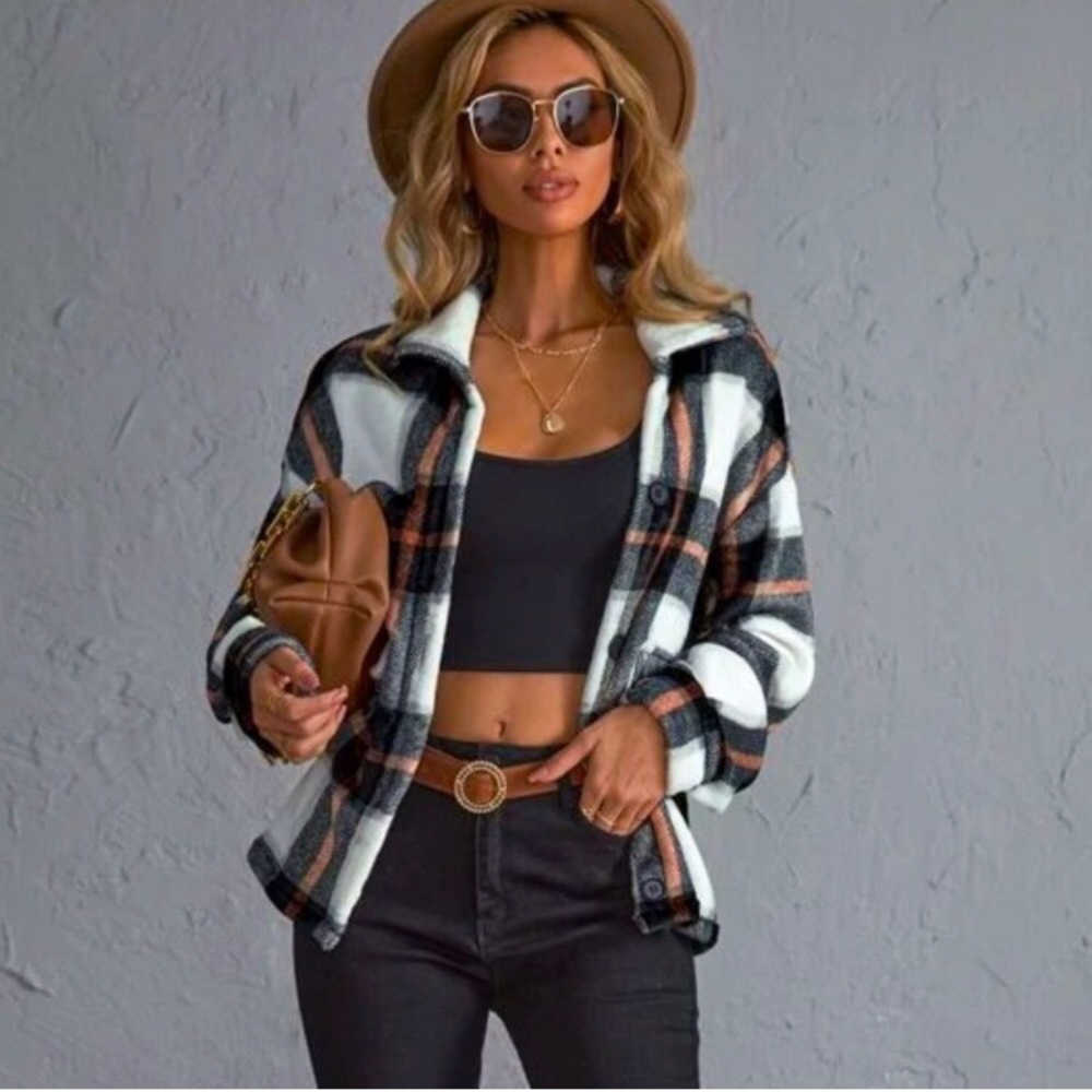 Cozy Plaid Print Shacket